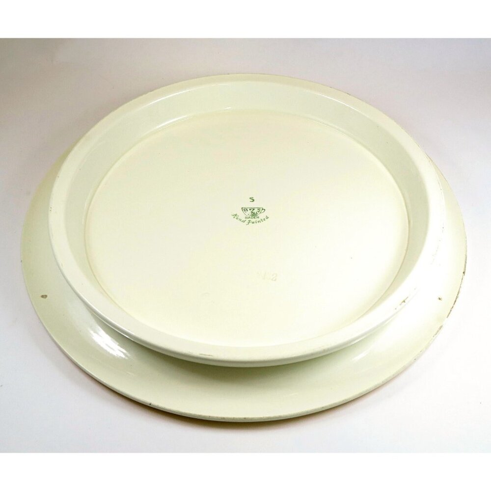 Georg Schmider Hand-Painted 11" Serving Plate Vintage German Kitchenware - Picture 5 of 6